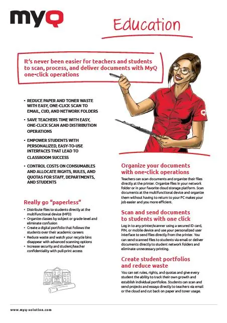 MyQ, Education, software, apps, National RAM Business Systems